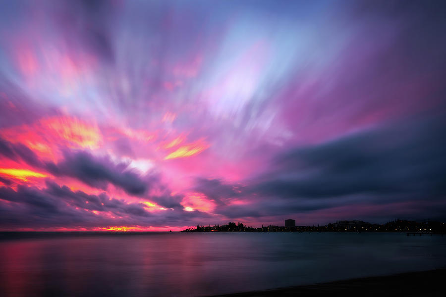 A stunning explosion of color at Sunset in New Caledonia. by Daniela Constantinescu A stunning explosion of color at Sunset in New Caledonia. by Daniela Constantinescu