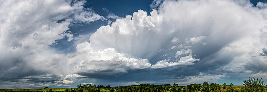 Alberta Photograph - A Summer Prairie Thunderstorm by Phil And Karen Rispin