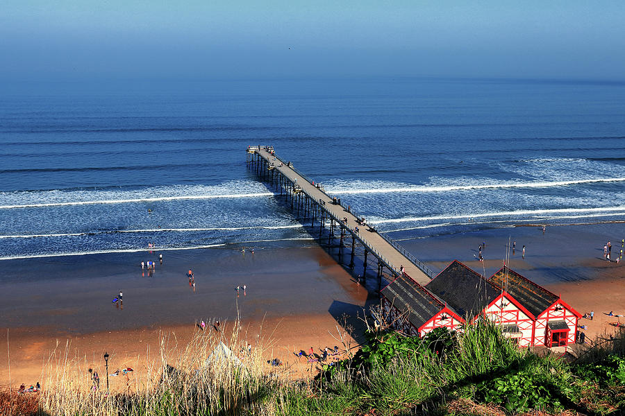 A Sunny Day At Saltburn Photograph by Jeff Townsend