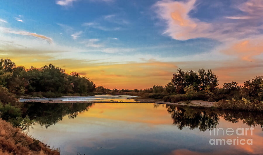 A Sunset Over The Payette River Photograph by Robert Bales - Fine Art ...