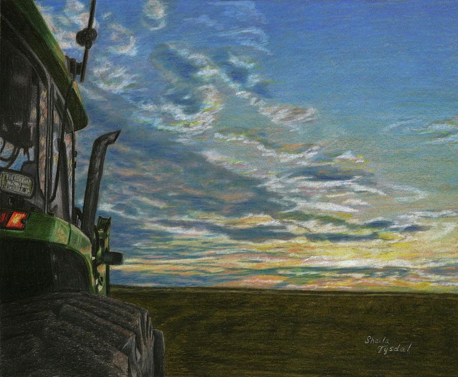 A Sunset Year Drawing by Sheila Tysdal