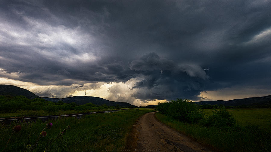 Landscape Photograph - A Supercell by Liguang Huang