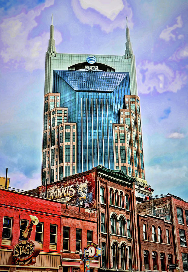 A T and T Building A K A The Batman Building - Nashville Photograph by  Allen Beatty - Pixels