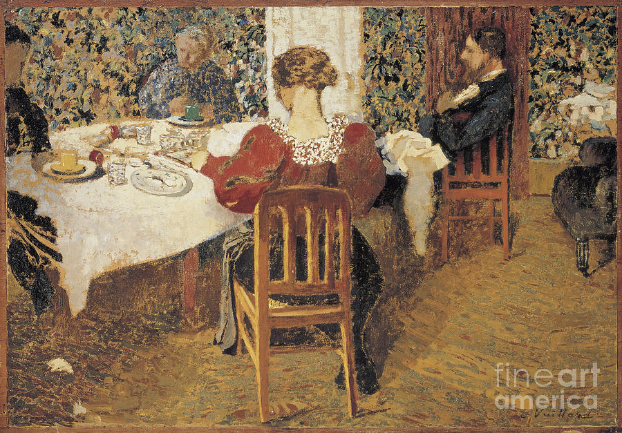 A Table Le Dejeuner, 1892 Drawing by Heritage Images