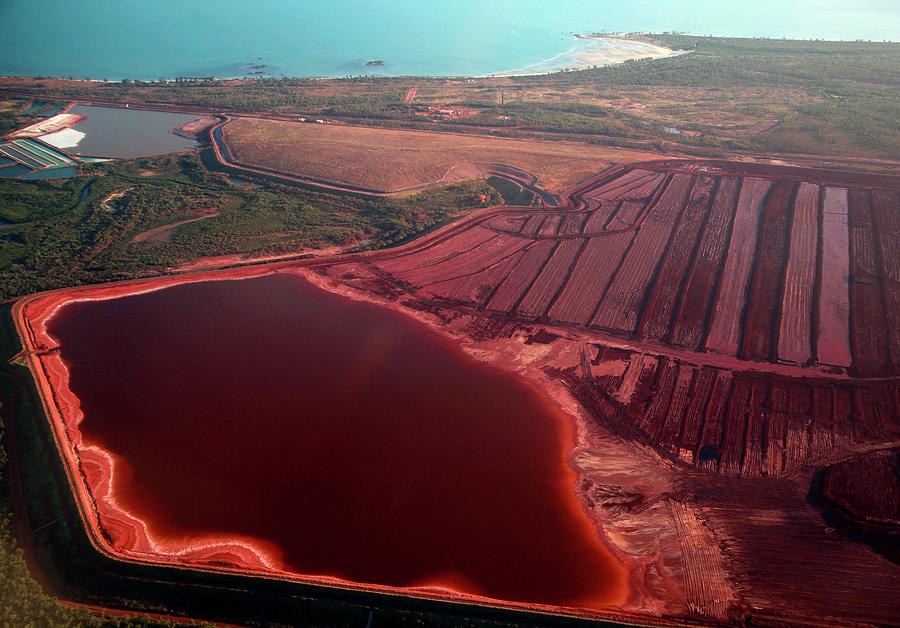 A Tailings Dam Can Be Seen at the Rio Photograph by David Gray | Pixels