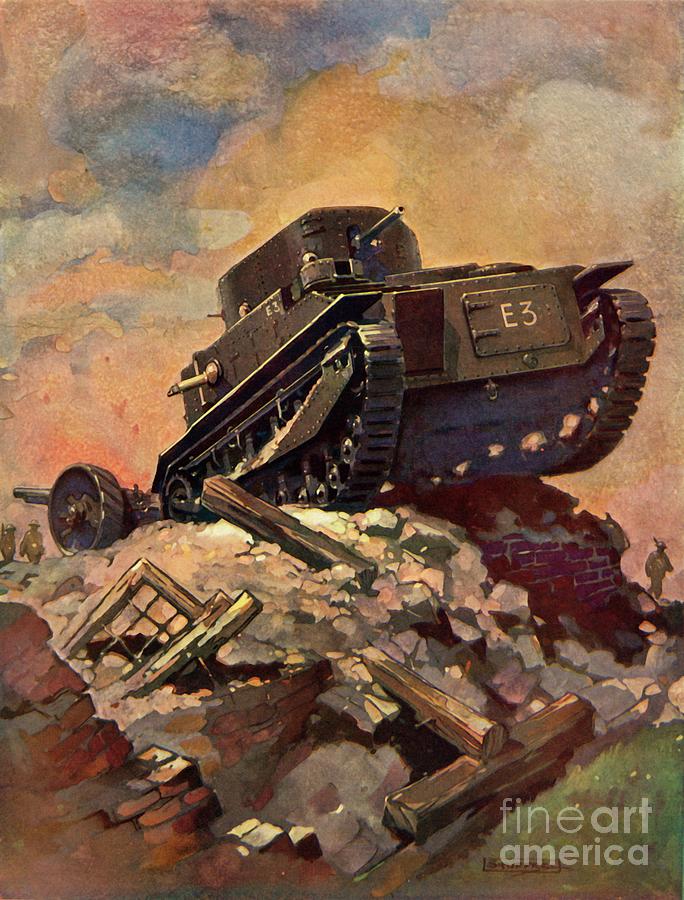 A Tank Drawing by Print Collector