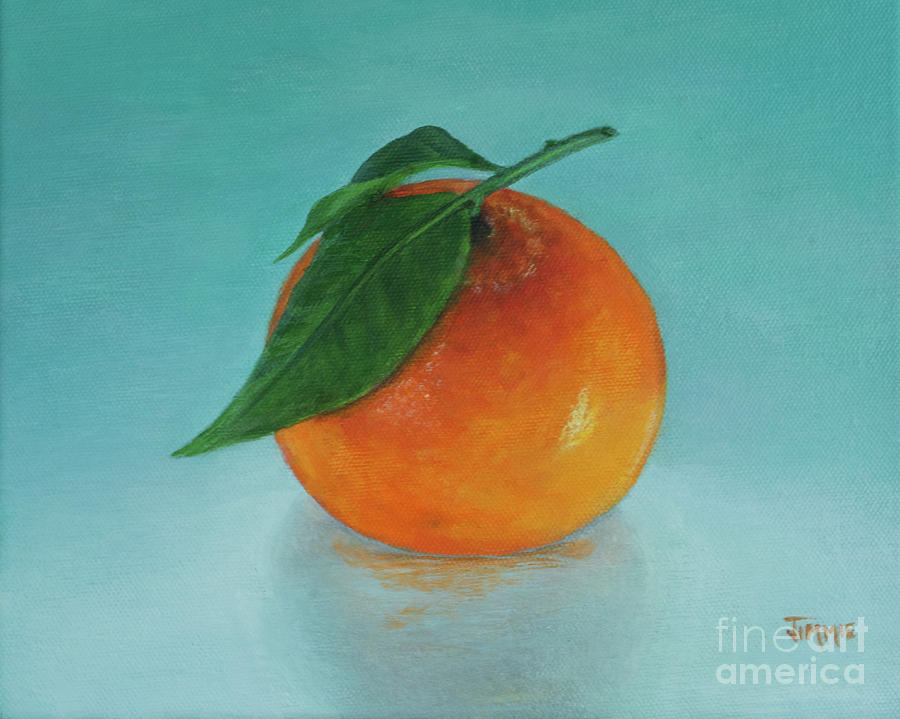 A Tasty Orange Painting by Jimmie Bartlett