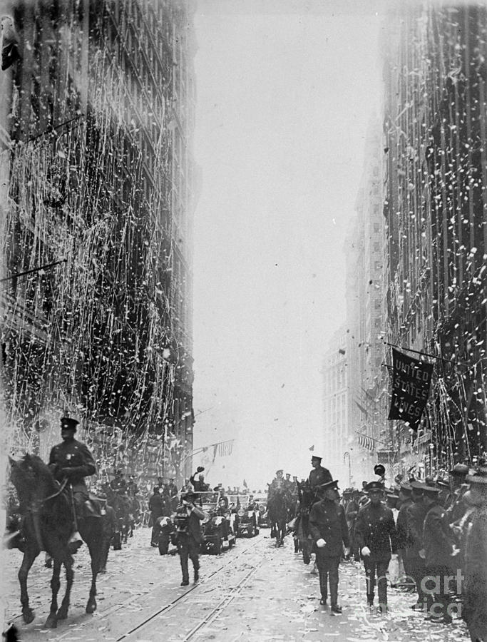 A Ticker Tape Parade Up Broadway For Photograph by New York Daily News Archive