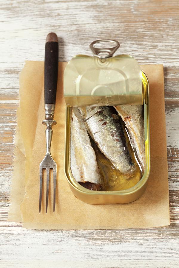 A Tin Of Smoked Sardines Photograph by Rua Castilho