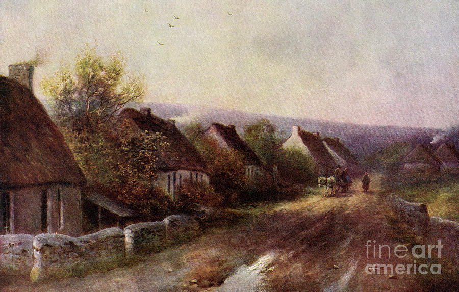A Tipperary Village, Ireland Drawing by Print Collector