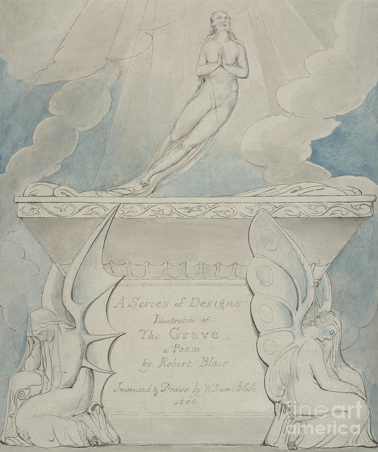 A Title Page for The Grave Painting by William Blake
