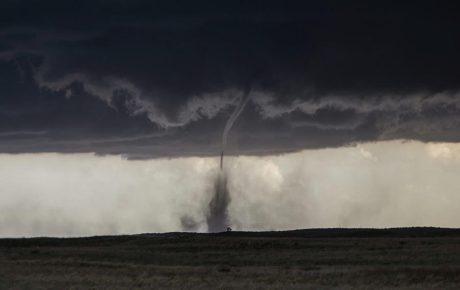Nature Digital Art - A Tornado Touches Down On Field by Jason Persoff Stormdoctor