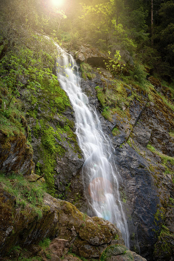 A Touch Of Light On Bridal Veil Falls Photograph