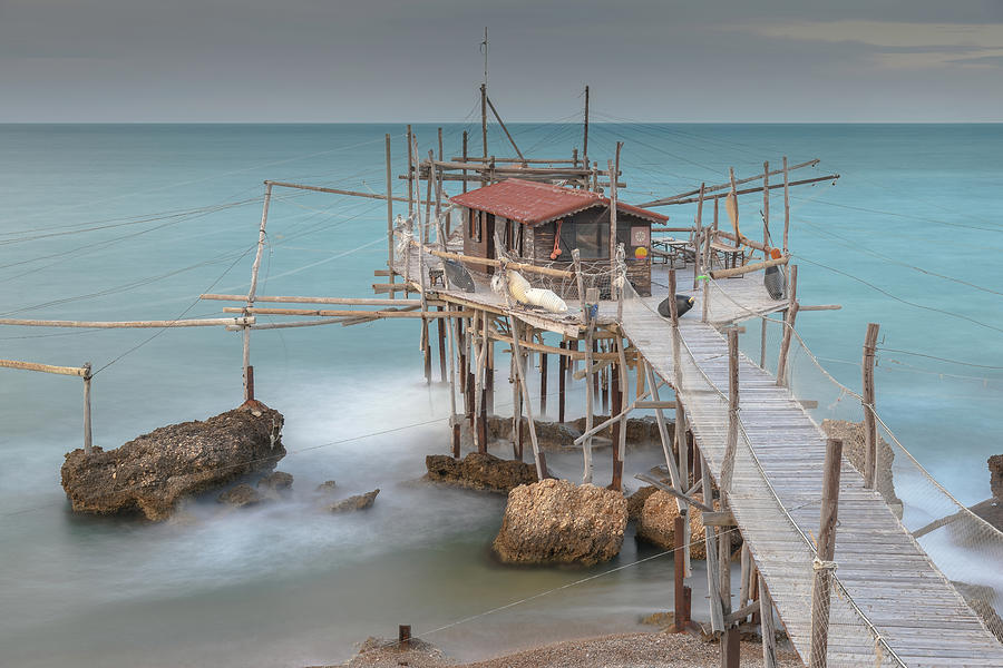 A Trabucco, An Old Fishing Structure Along The Adriatic Sea (2022 ...