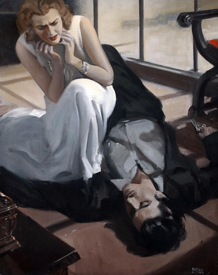 Tragedy Painting - A Tragic Discovery by Andrew Loomis