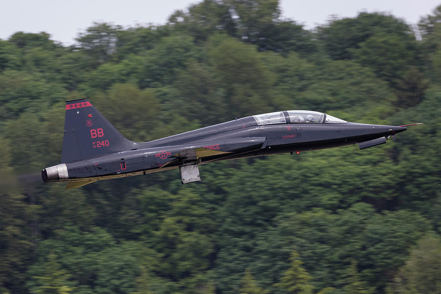 A U.s. Air Force T-38c Talon Takes Off Photograph by Rob Edgcumbe