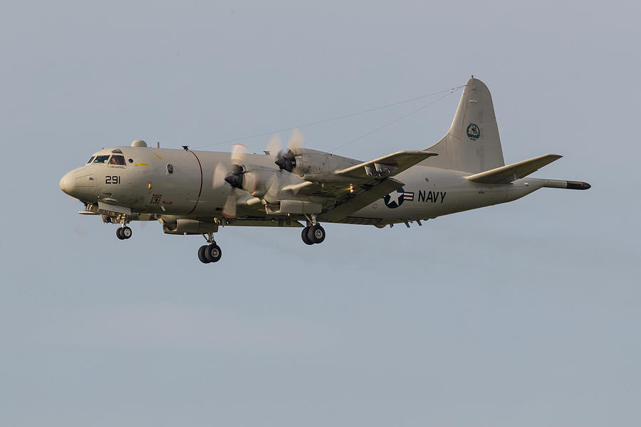 A U.s. Navy P-3c Orion Photograph by Rob Edgcumbe