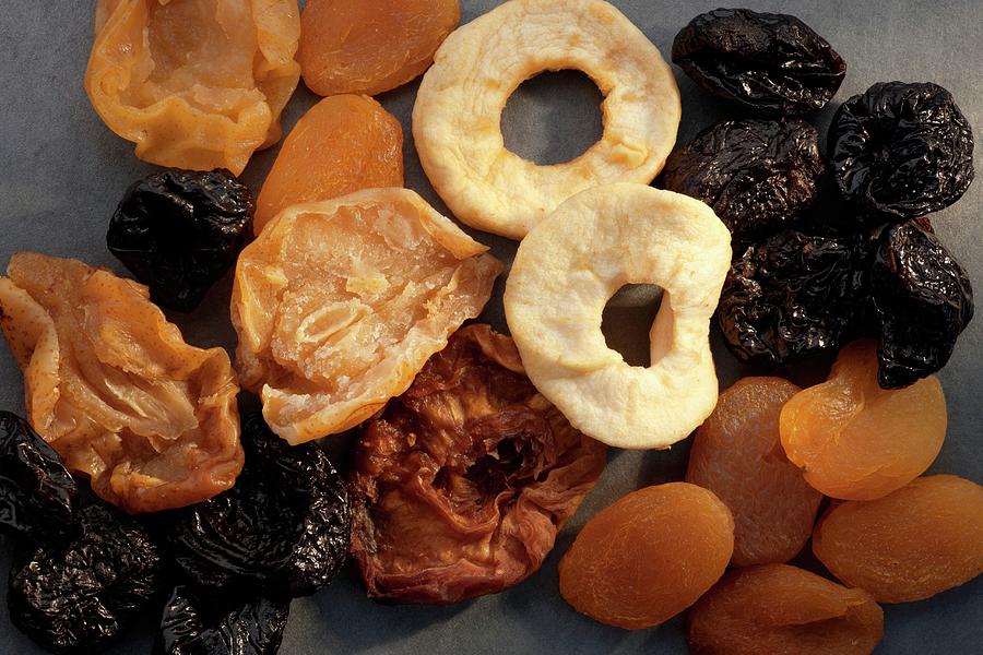 A Variety Of Dried Fruit top View Photograph by Feig & Feig
