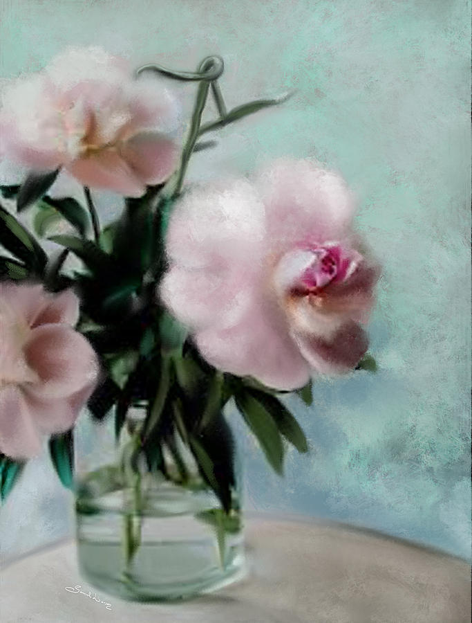 A Vase of Peonies by Sannel Larson A Vase of Peonies by Sannel Larson