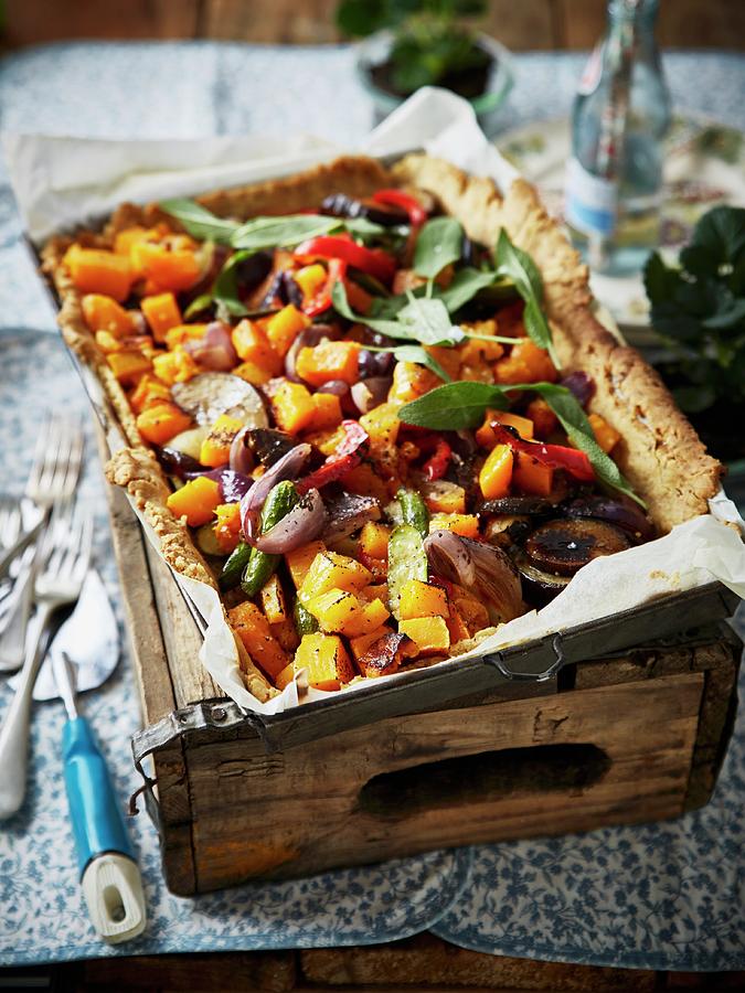 A Vegan Walnut And Vegetable Tart For A Winter Picnic Photograph by Great Stock!