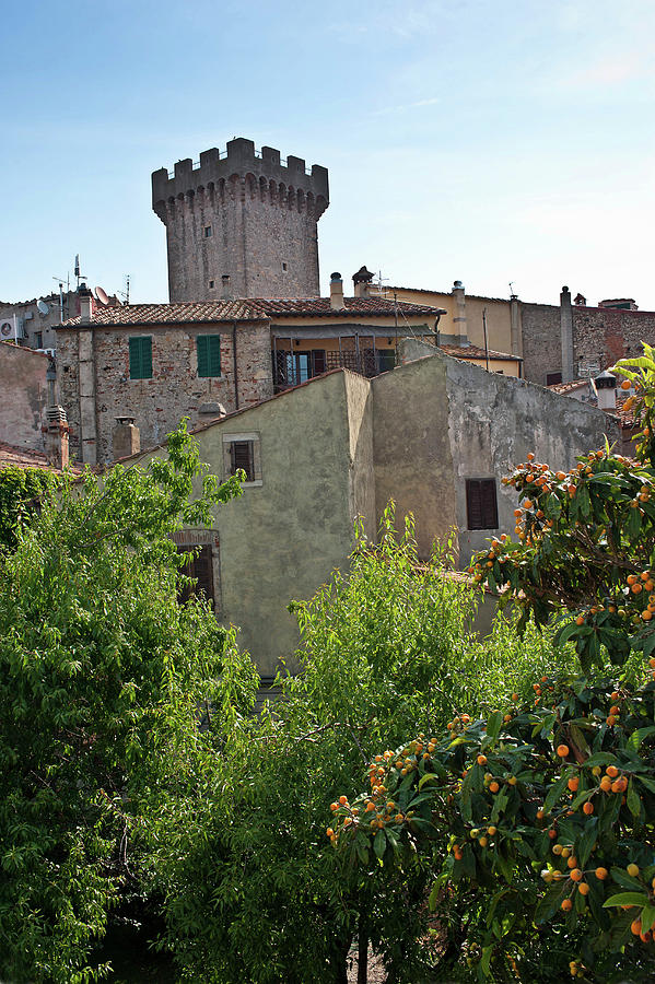 A View Across The Roofs, Tenuta Monteverro, Maremma, Tuscany, Italy Photograph by Torri Tre