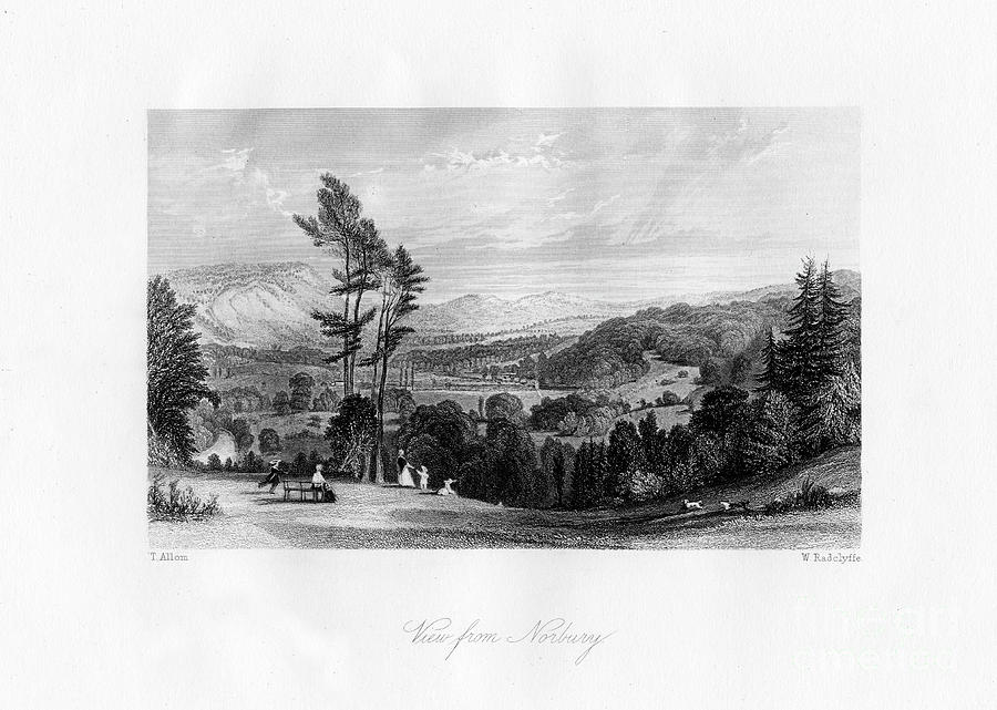 A View From Norbury, Surrey, 19th Drawing by Print Collector