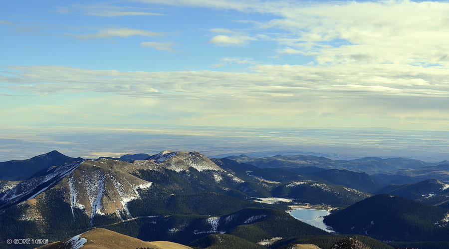 A view from Pikes Peak, Co Springs, Colorado  Photograph by George Garcia