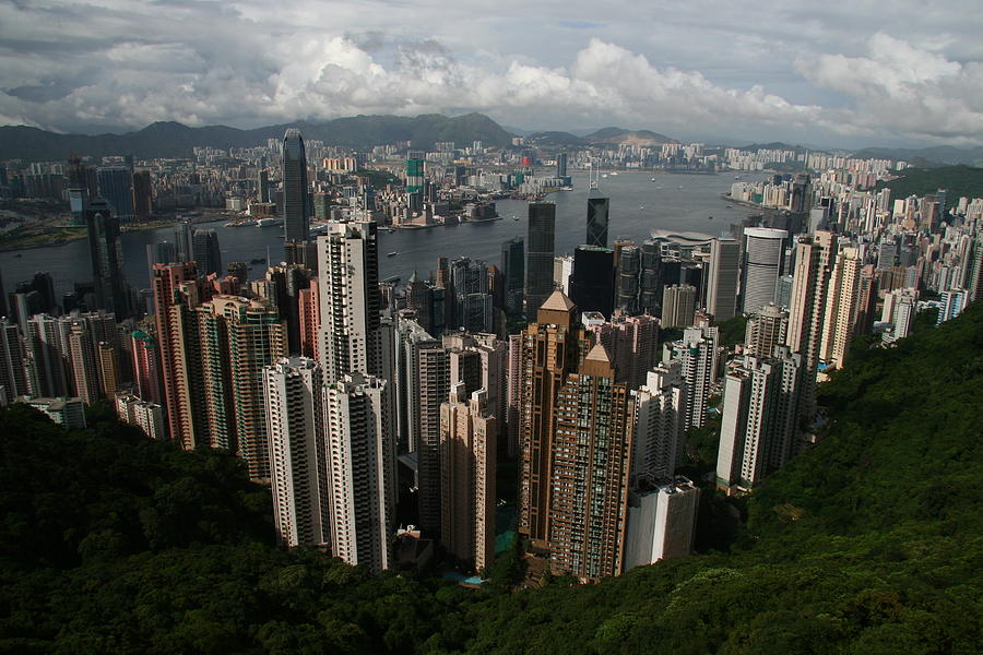 Hongkong Photograph - A View From The Peak by Shango