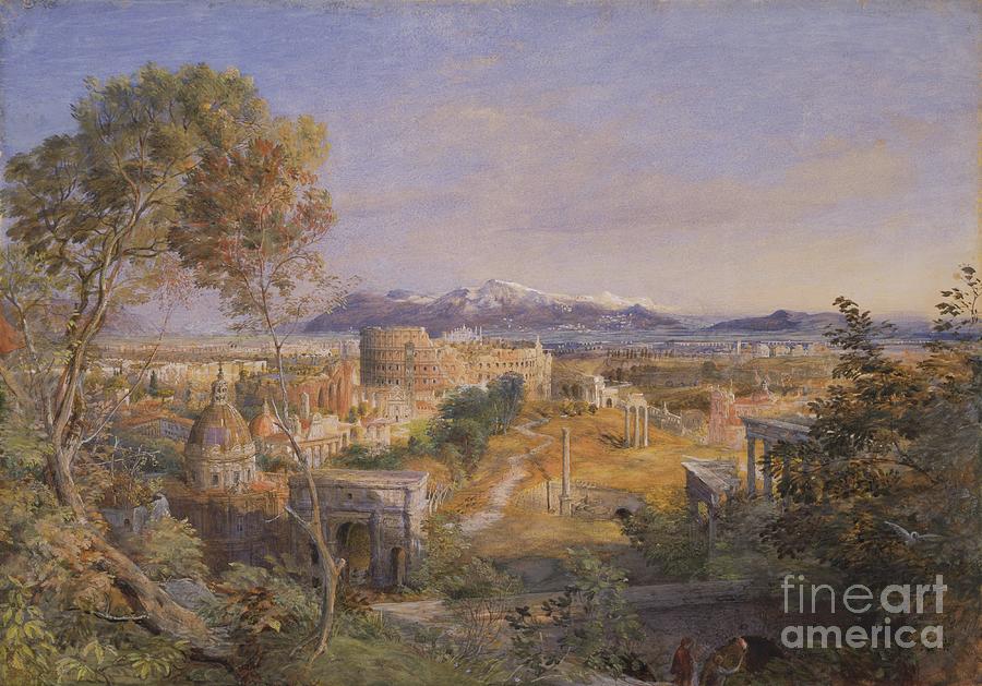 A View Of Ancient Rome, 1838 Painting by Samuel Palmer