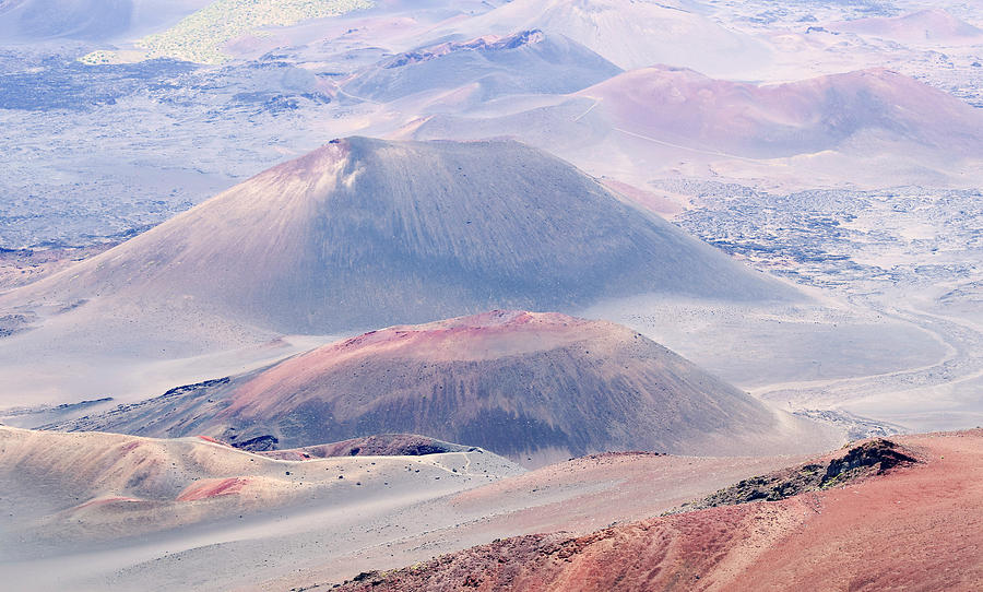 A View of Craters at Haleakala National Park, Maui, Hawaii Photograph ...