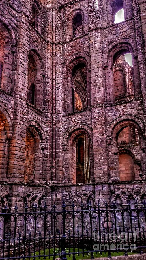 A View of Kelso Abbey by Joan-Violet Stretch A View of Kelso Abbey by Joan-Violet Stretch