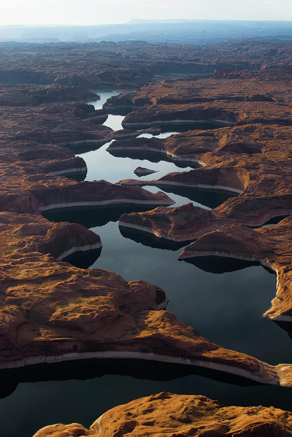 A View Of Lake Powell From An Airplane Photograph by Lmk Photography