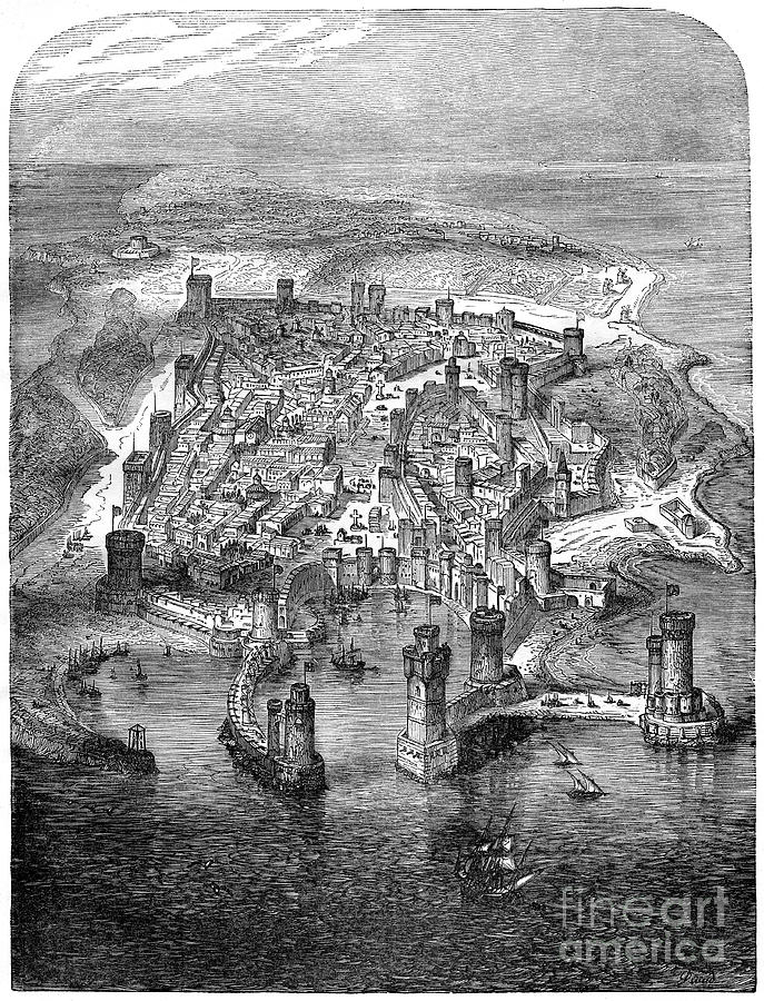 A View Of Rhodes, 1480 1882-1884 Drawing by Print Collector