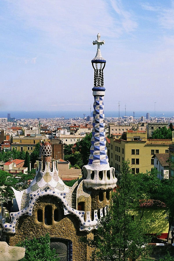 Architecture Photograph - A View Over Barcelona From Parc Guell by Tracy Packer Photography