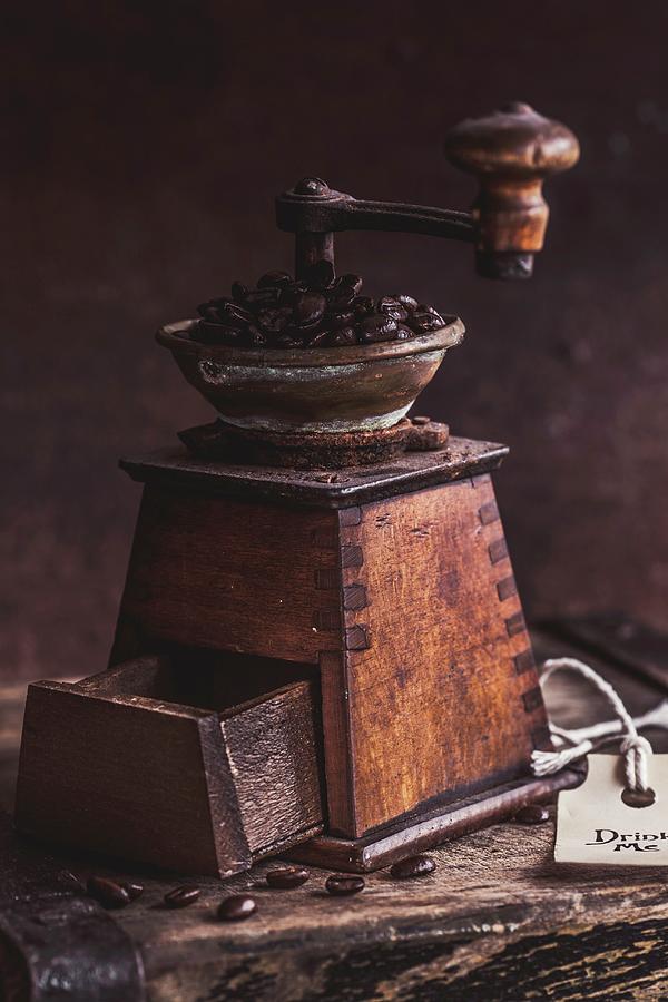A Vintage Coffee Grinder Photograph by Aniko Takacs