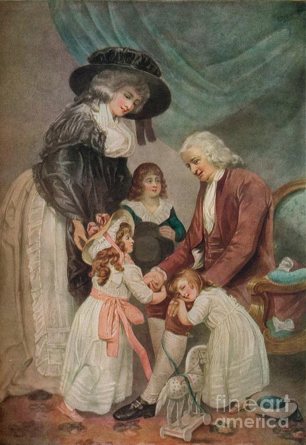 A Visit To The Grandfather, 1788, 1916 Drawing by Print Collector