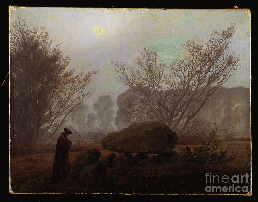 A Walk In The Mountains Painting by Caspar David Friedrich - Pixels