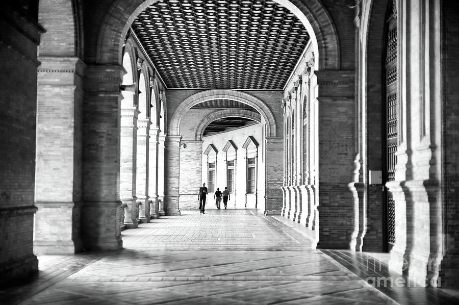 A Walk Through the Plaza de Espana in Seville Photograph by John Rizzuto