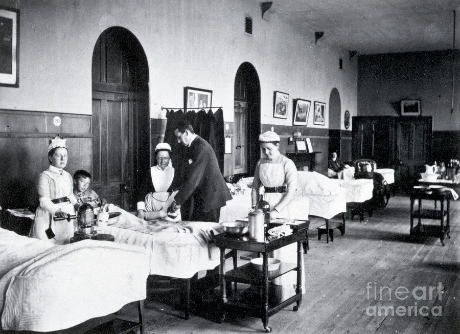 A Ward At The Royal Infirmary Photograph by Bettmann