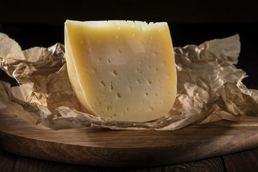 A Wedge Of Hard Cheese quarter Fat Photograph by Reiand