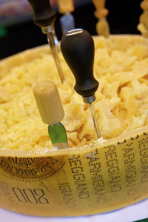 A Wheel Of Parmesan Cheese Photograph by Owen Franken
