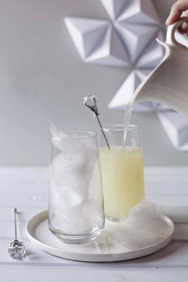 A White Candy Floss Fizz Cocktail Photograph by Great Stock!