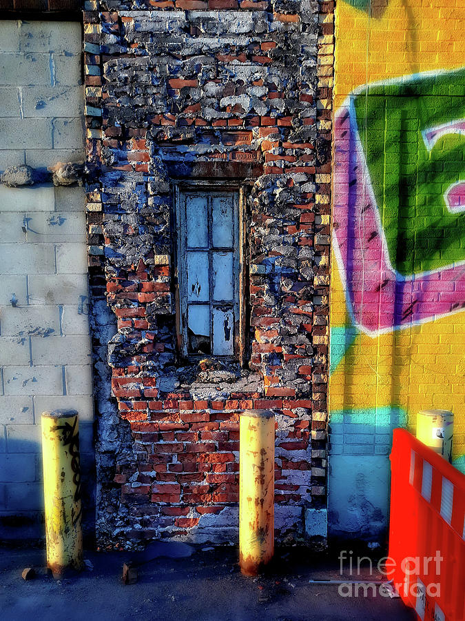 Brick Photograph - A Narrow Window by Walter Neal
