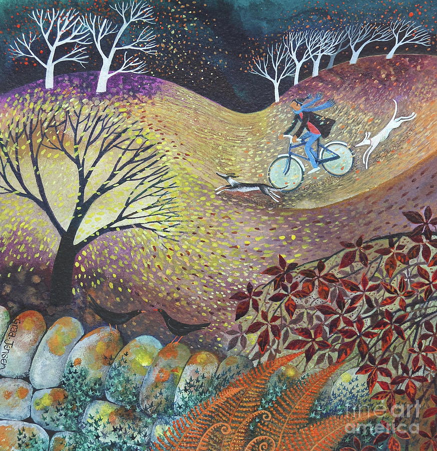 A windy day Painting by Lisa Graa Jensen