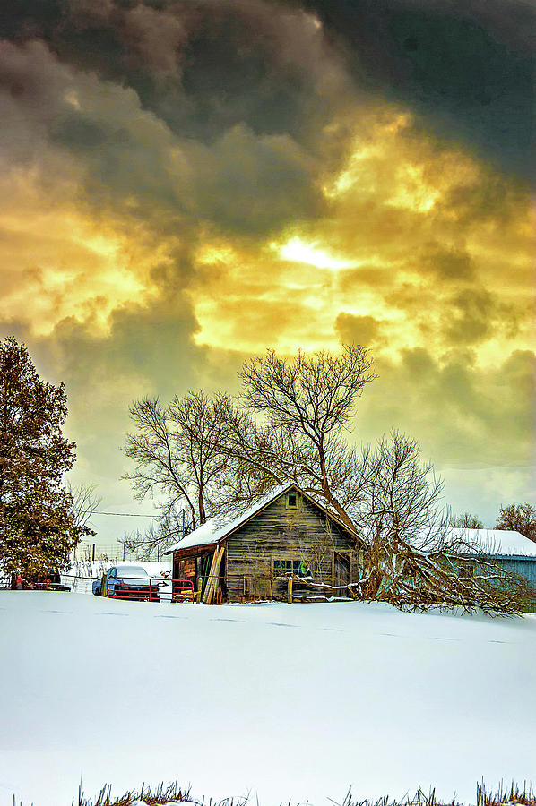 Winter Photograph - A WInter Eve by Steve Harrington
