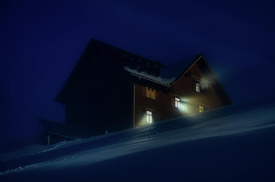 Winter Photograph - A Winter Evening by Mountain Dreams