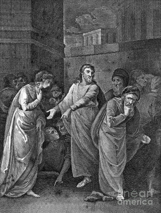 A Woman Accused Of Adultery, 1813 Drawing by Print Collector