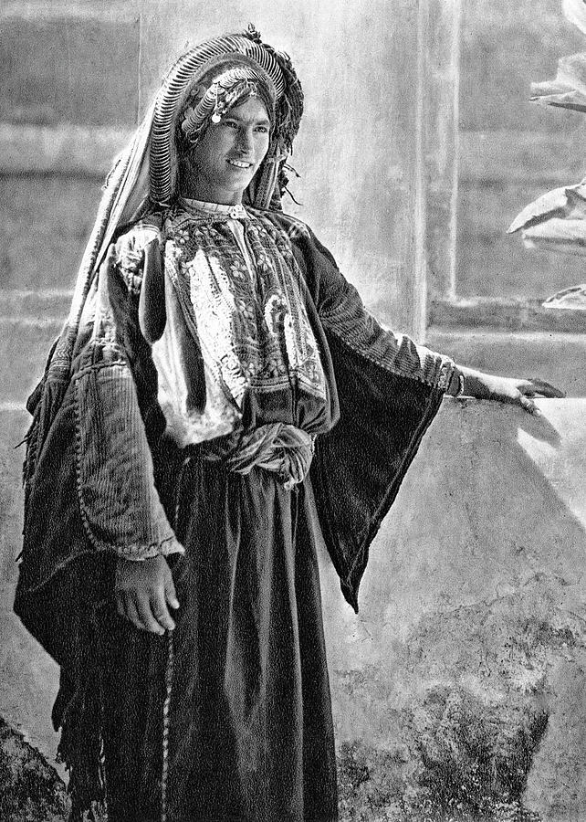 A Woman from Ramallah Photograph by Munir Alawi