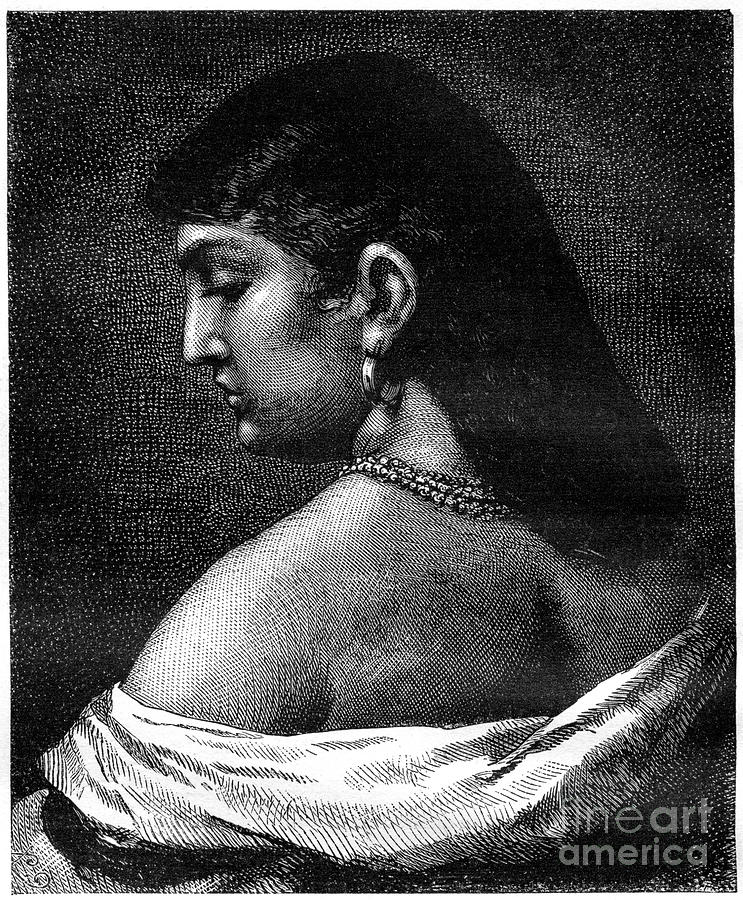 A Woman From Trastevere, Rome, Italy Drawing by Print Collector