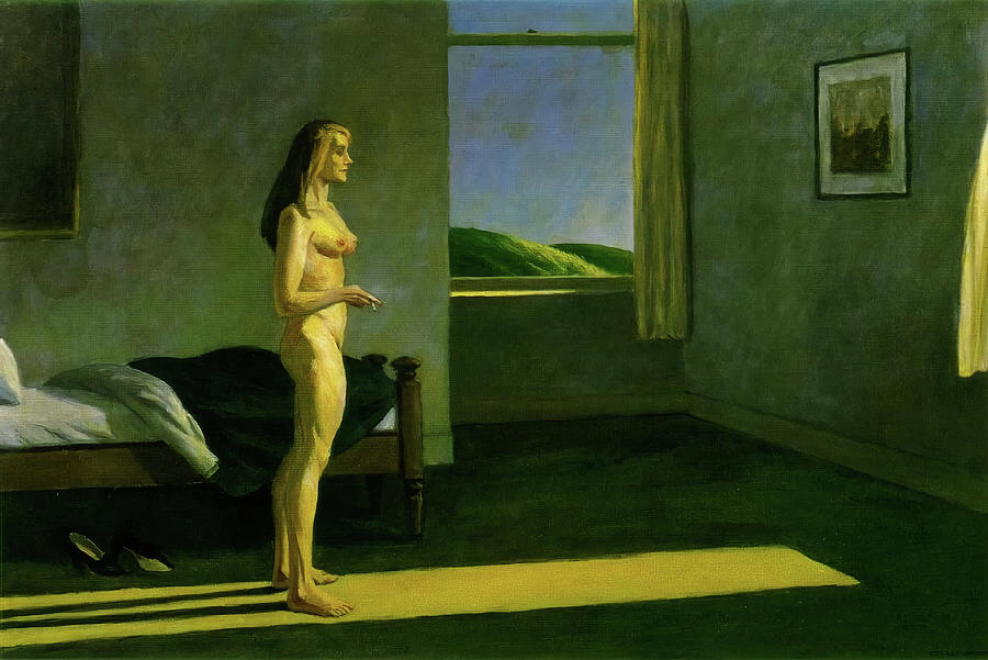 Edward Hopper Painting - A Woman In The Sun by Edward Hopper